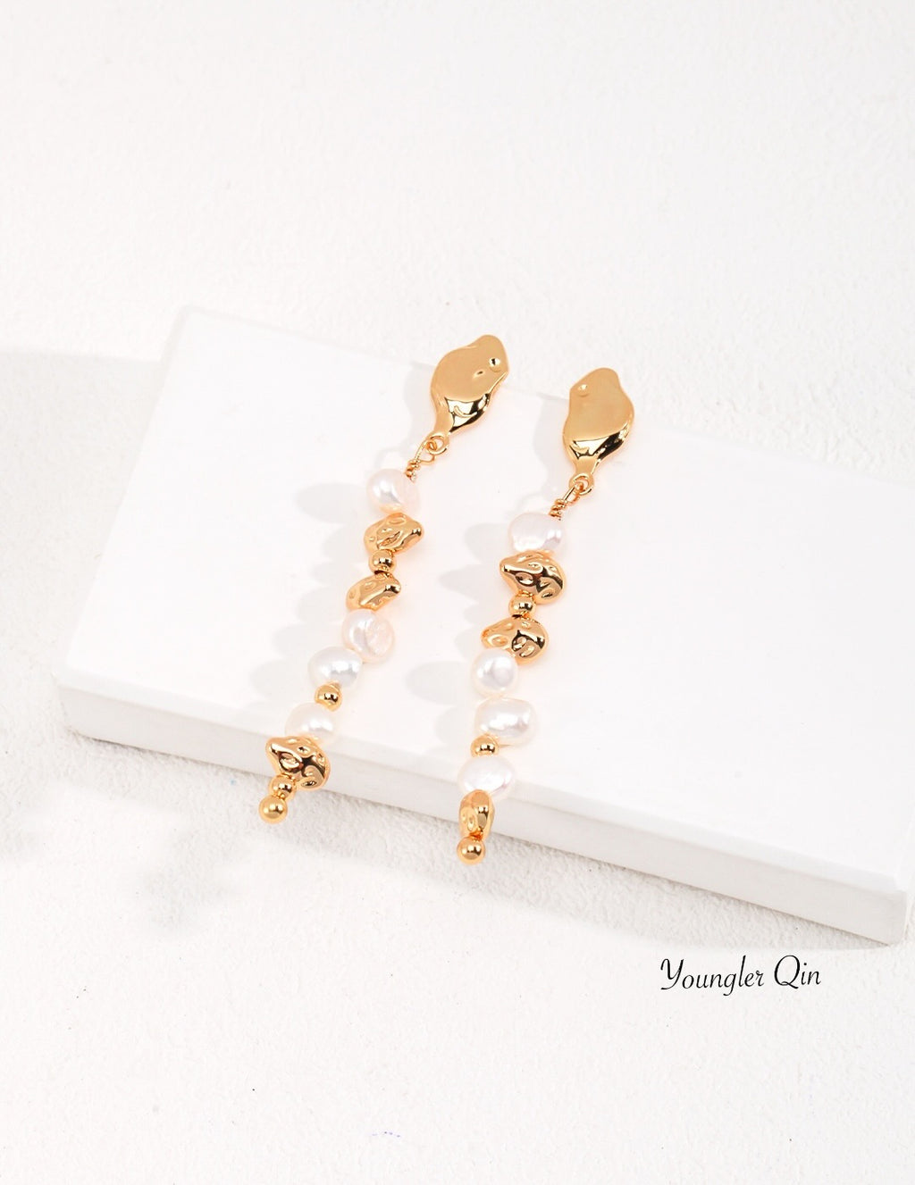 Baroque Pearl Dangle Earrings