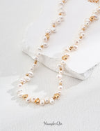 Gilded Pearl Necklace