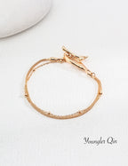 Dual-Tone Multi-Strand Bracelet