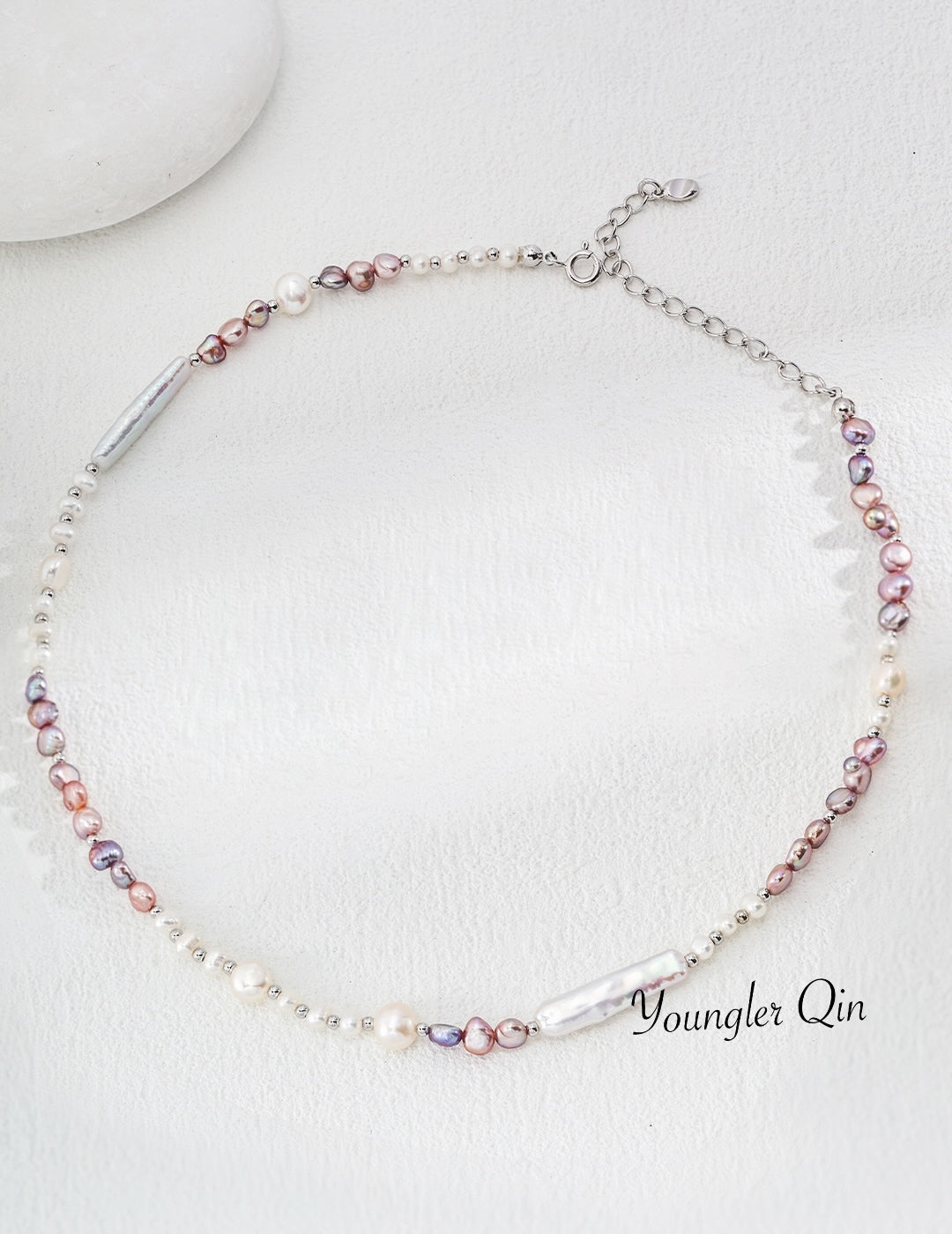 Colorful Pearl Patchwork Necklace