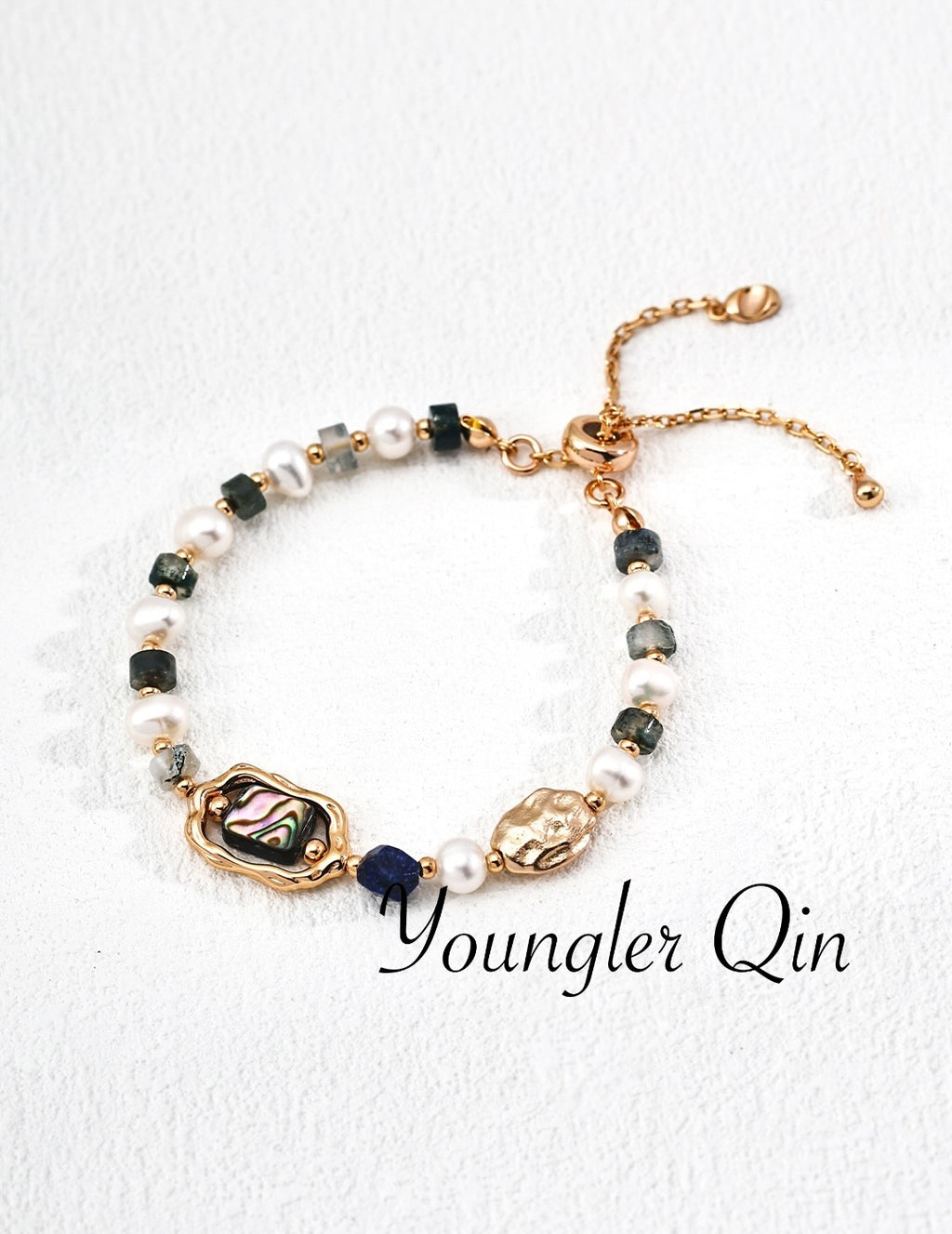 Pearl Abalone Bead Bracelet