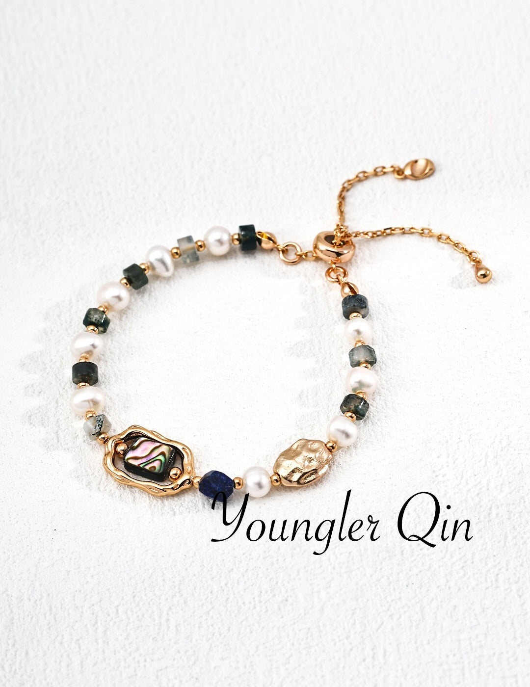 Pearl Abalone Bead Bracelet