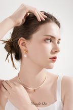 Baroque Snake Pearl Earrings