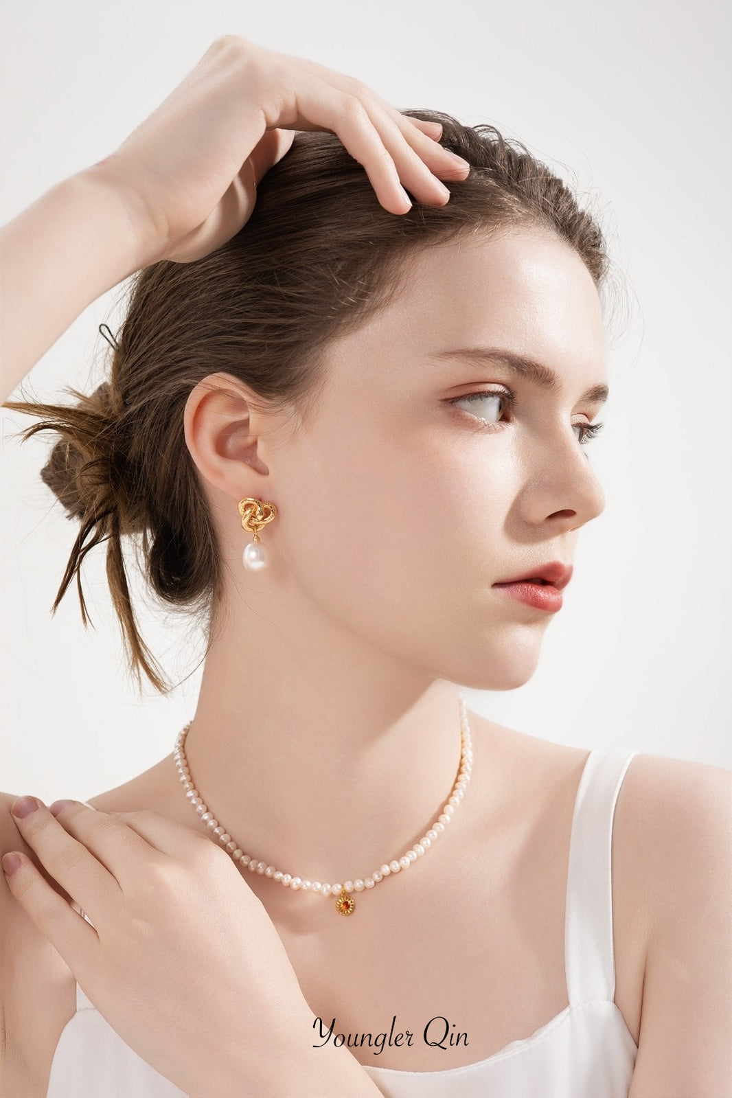 Baroque Snake Pearl Earrings