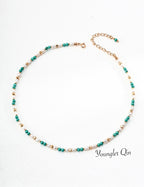 Pearl Turquoise Accent Necklace