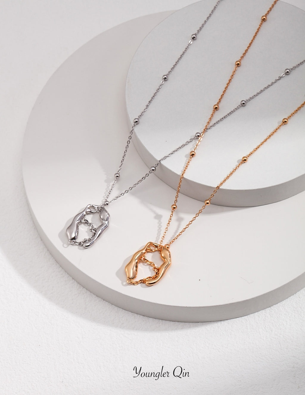 Ripple Orbit Sculptural Necklace