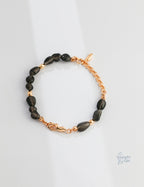 Obsidian Glass Bead Bracelet