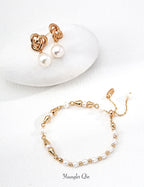Baroque Snake Pearl Earrings