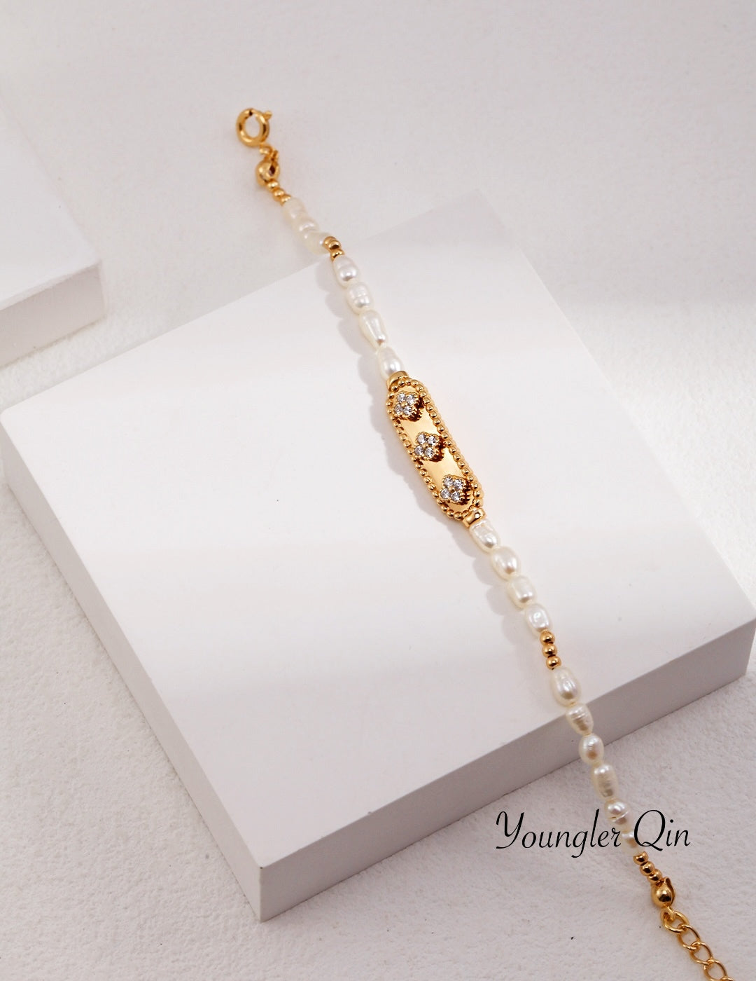 Pearl Charm Bracelet