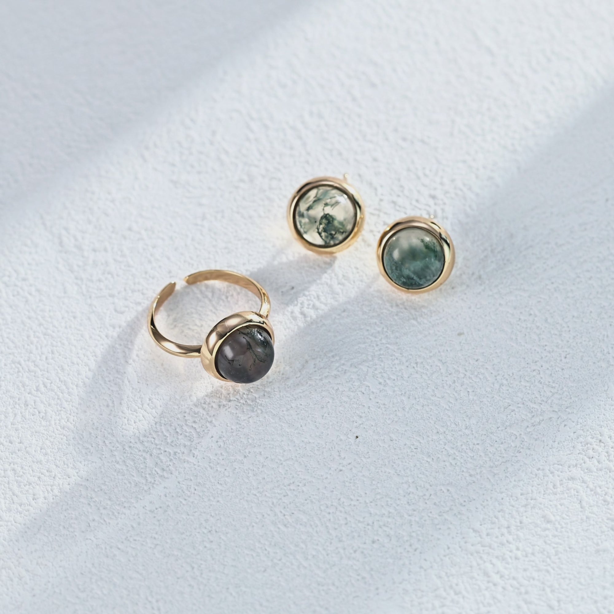 Moss Agate Ring